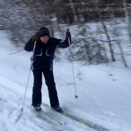 Сергей Безруков встал на лыжи