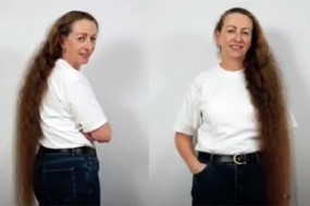 Женщина отращивала волосы с 1994 года и остригла их ради благотворительности