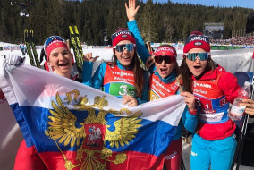 Российские лыжницы выиграли «бронзу» в эстафете на чемпионате мира в Австрии
