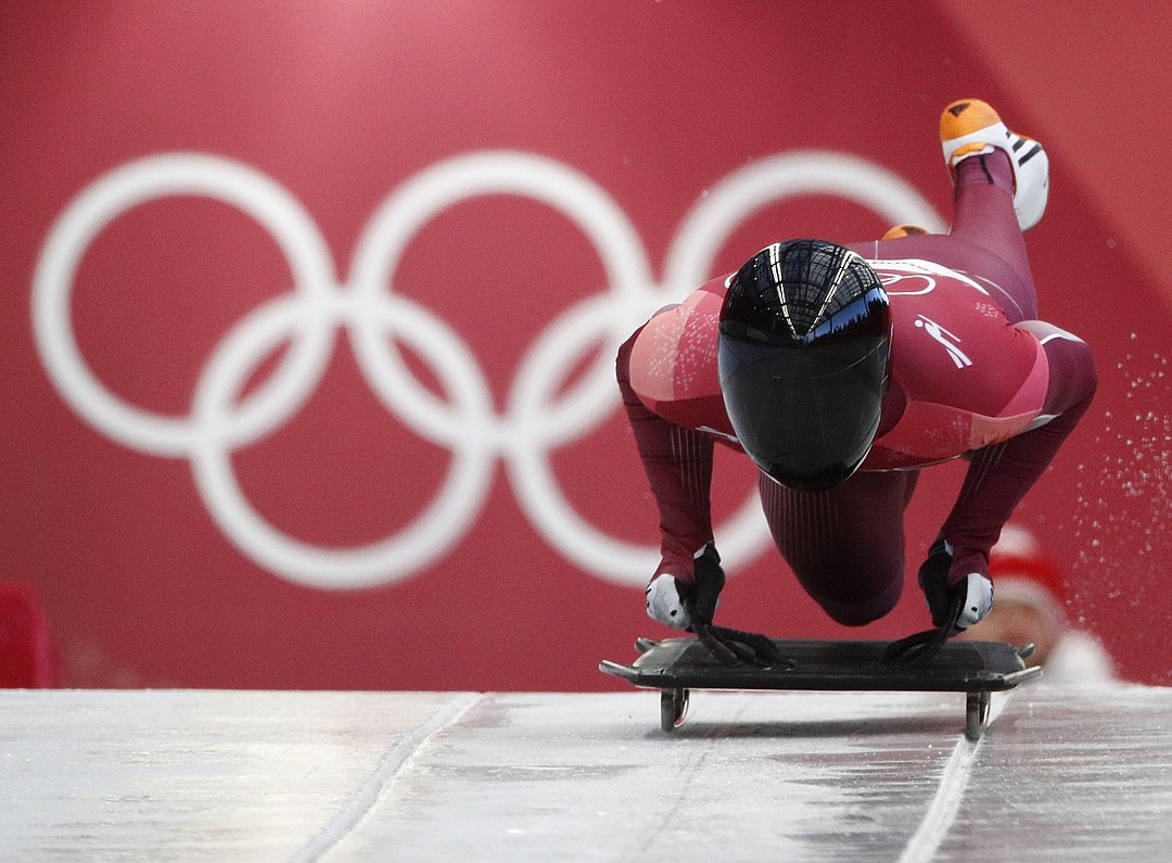 Никита Трегубов на олимпийской трассе в Пхенчхане