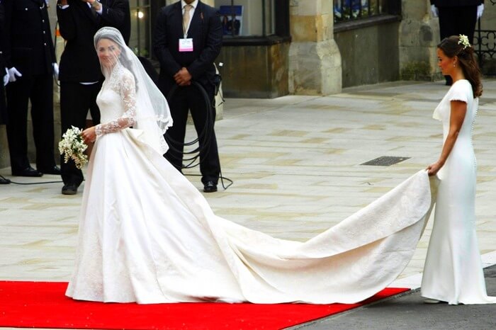 Свадебное платье от Sarah Burton для принцессы Кейт $400 000